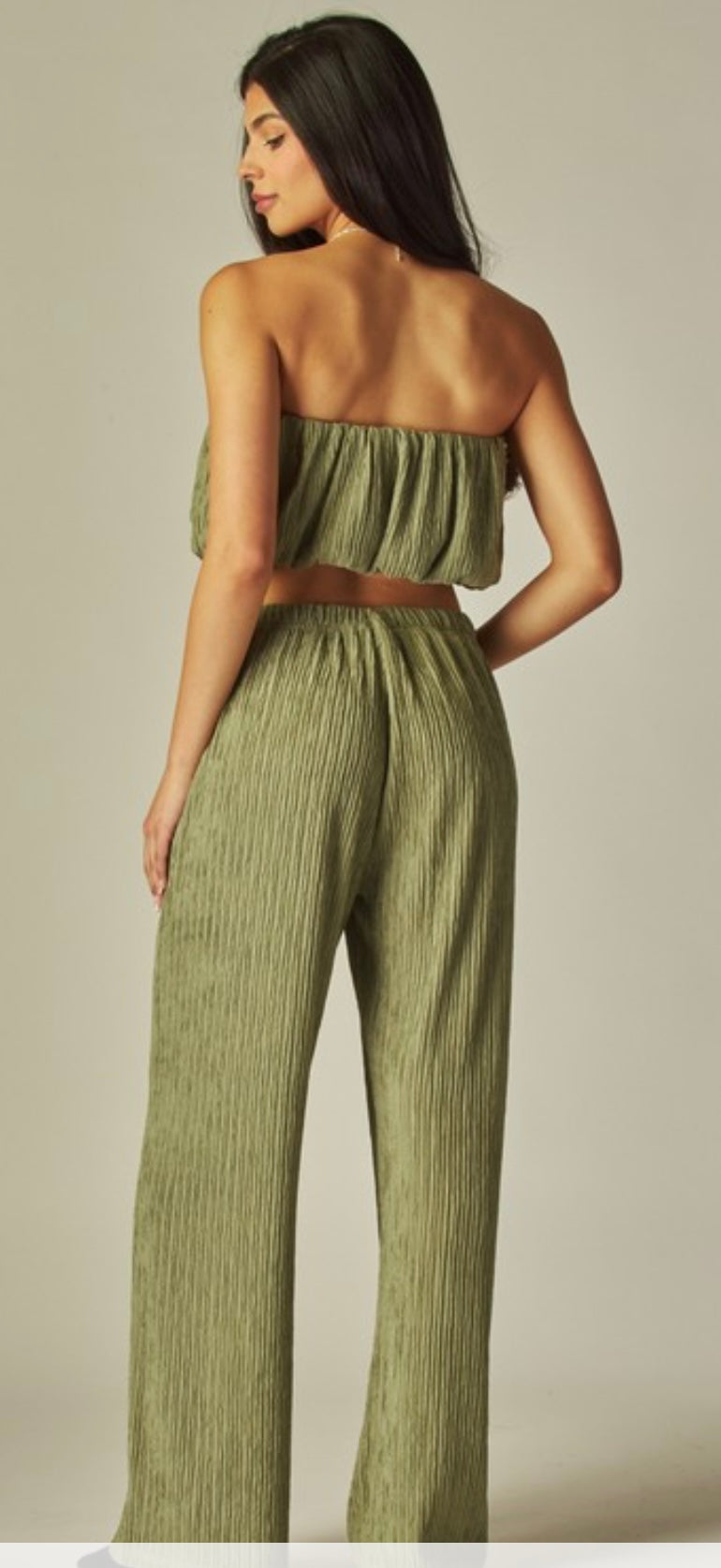 Textured Top and Pant Set