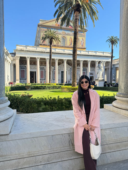 Pink Trench Coat
