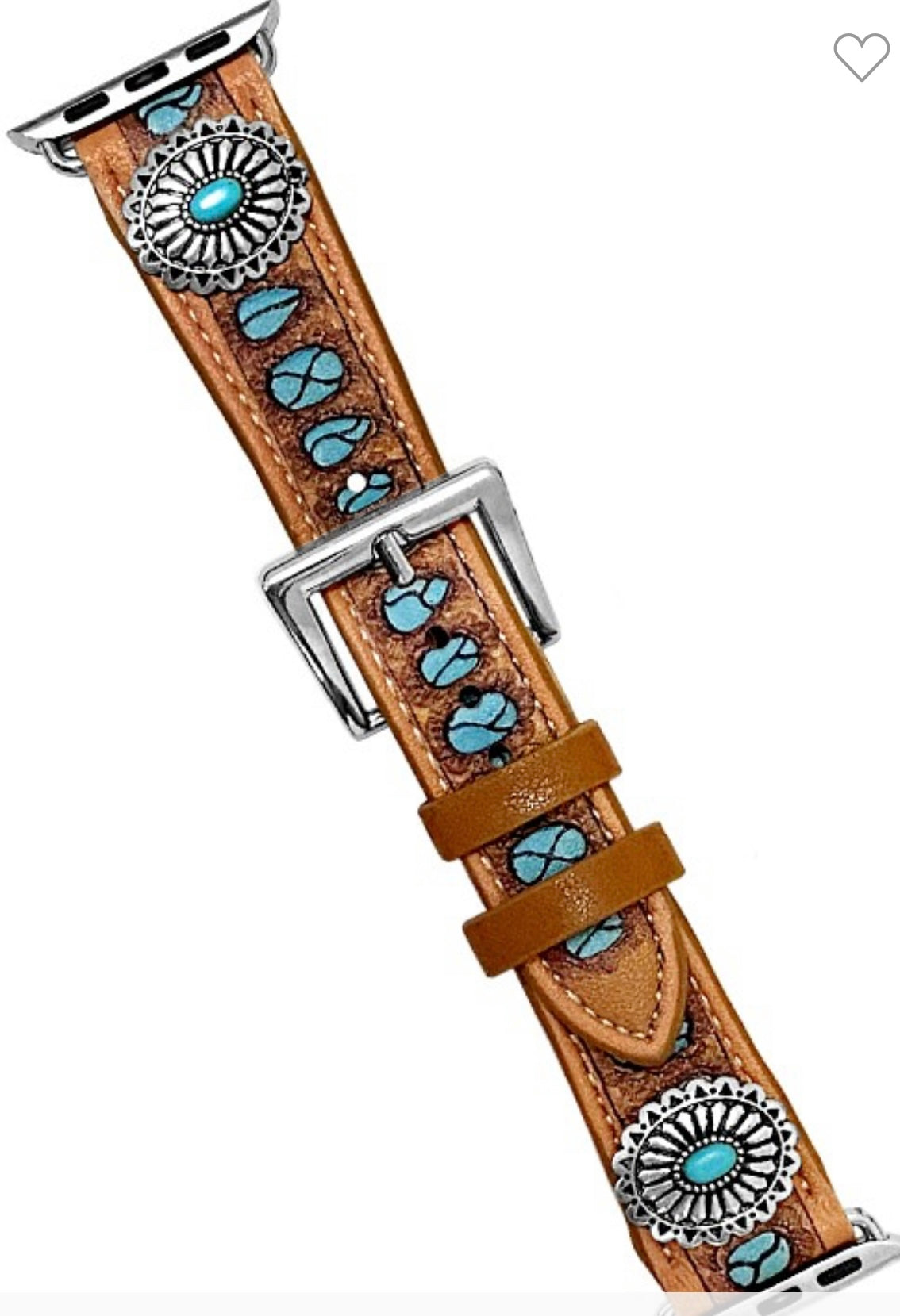 Western Turquoise Concho Apple Watch