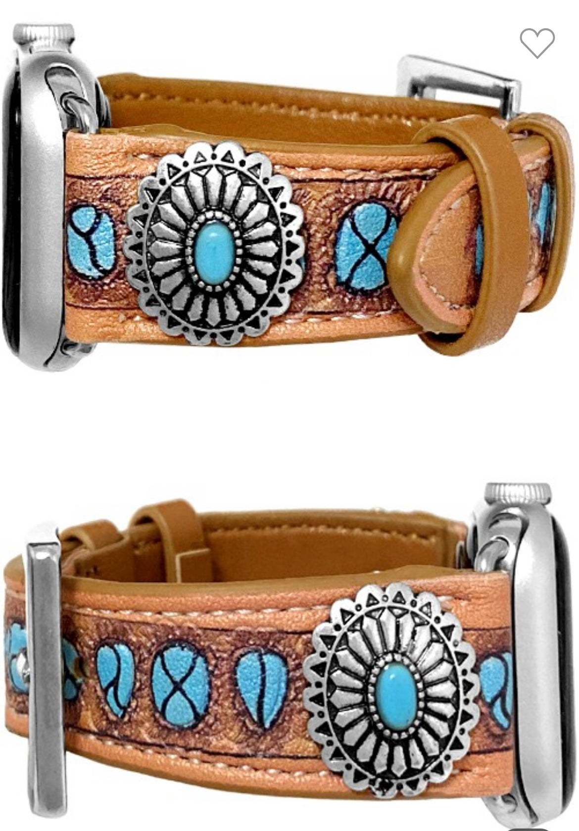 Western Turquoise Concho Apple Watch