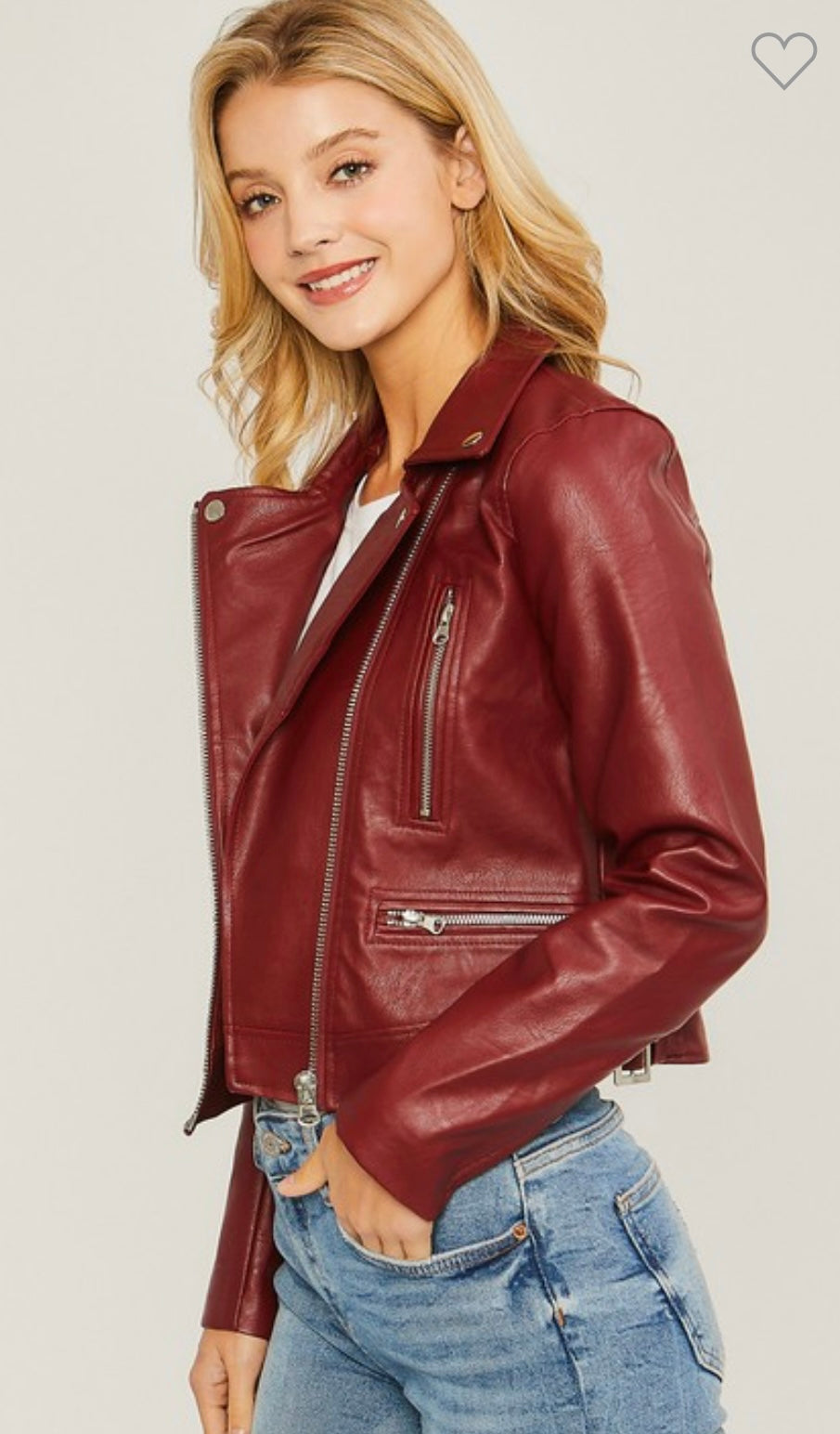 Moto Faux Leather Jacket