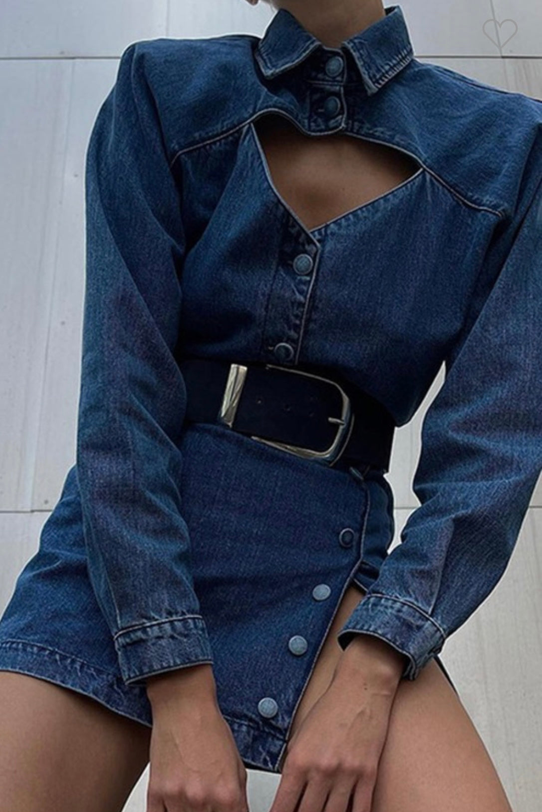 Denim CutOut Dress