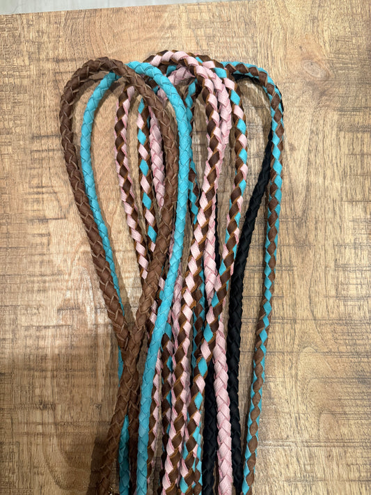 Long Handmade Braided Leather Strap Louis Vuitton