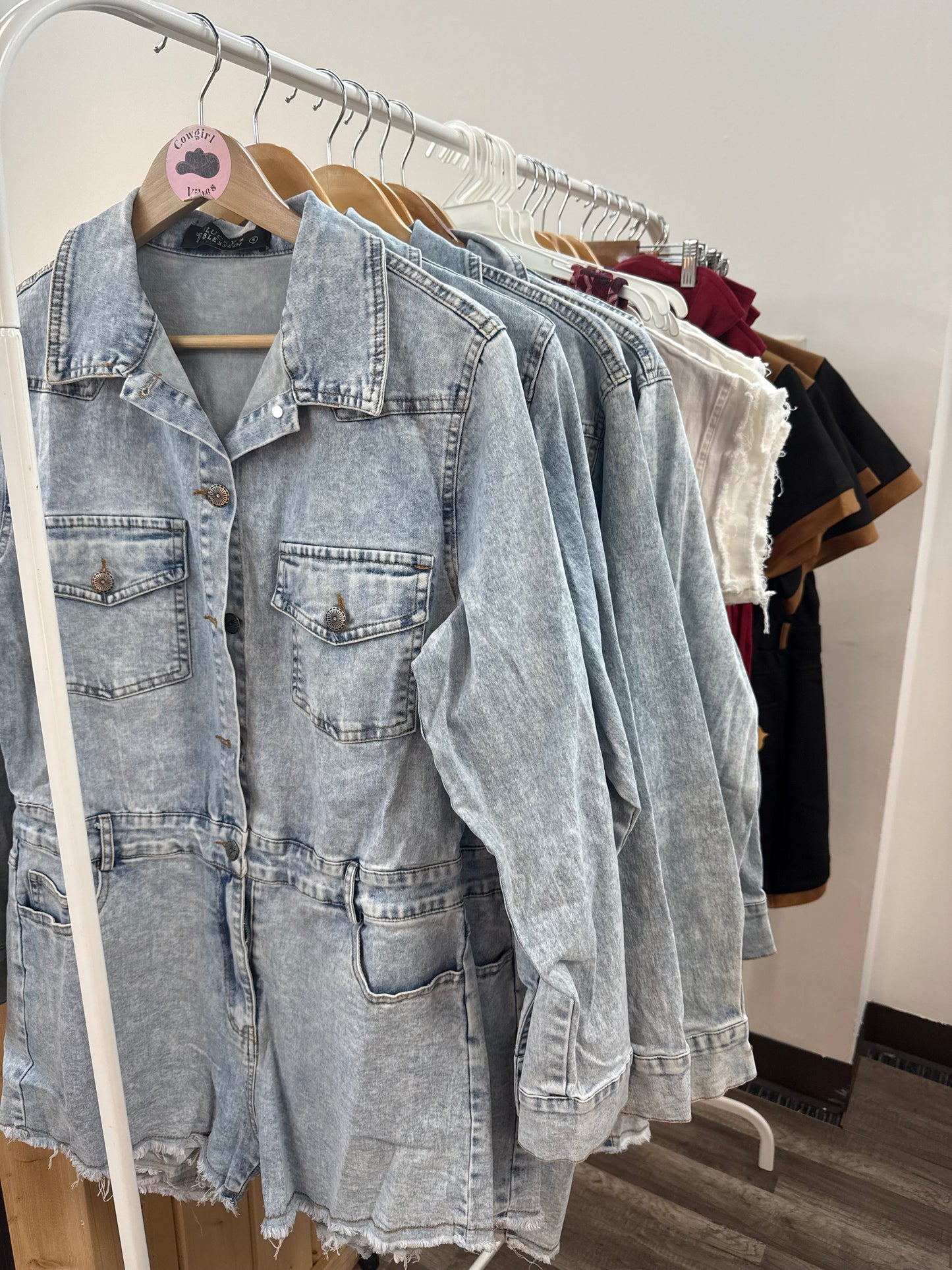 Plus size Denim Romper