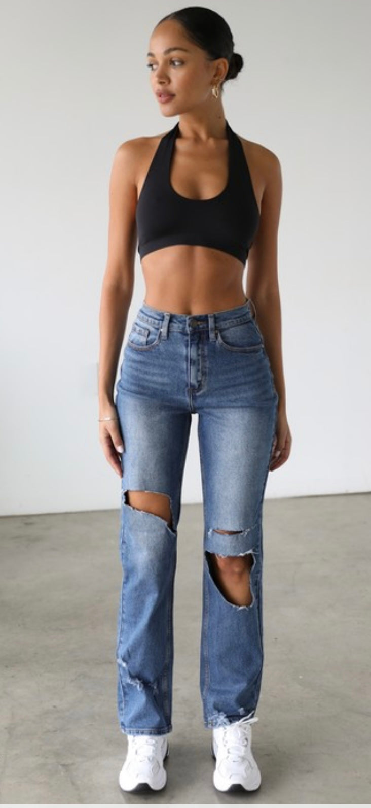 Straight denim Jeans Dark Wash