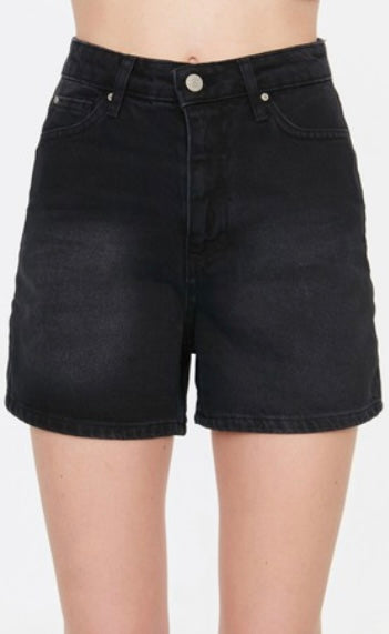 Dark denim High Waist Shorts
