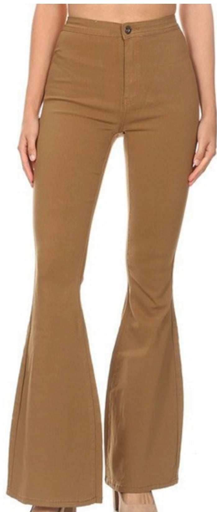 Mocha bodycon Flare Jeans