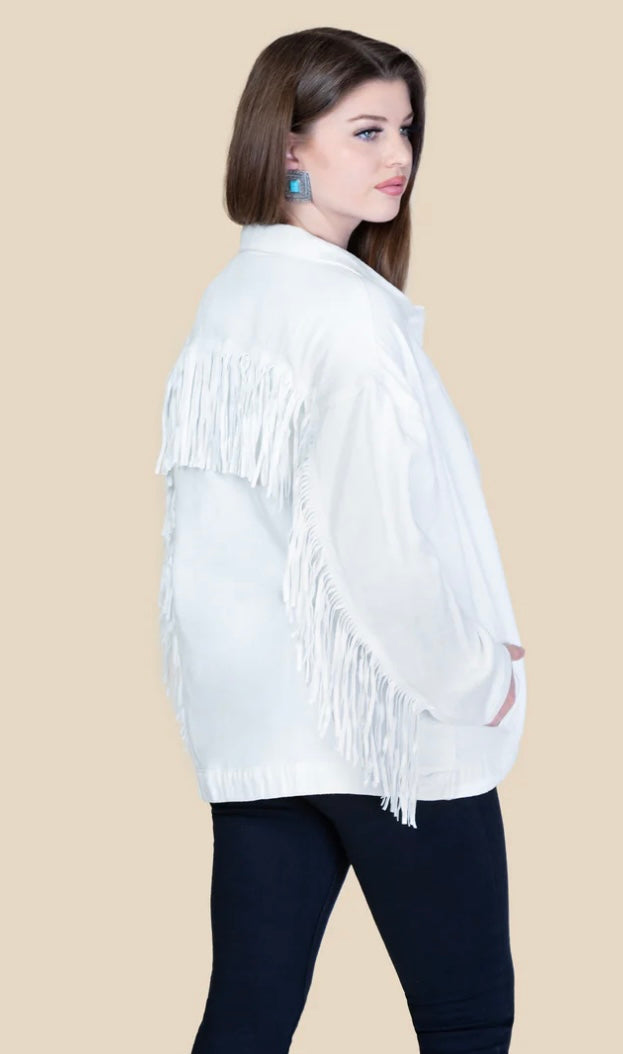 Fringe White Jacket