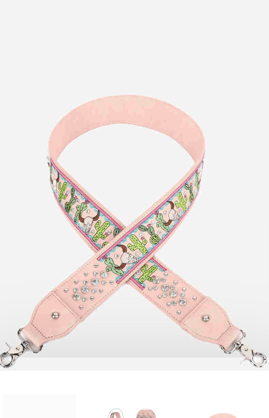 Western cactus Purse Strap