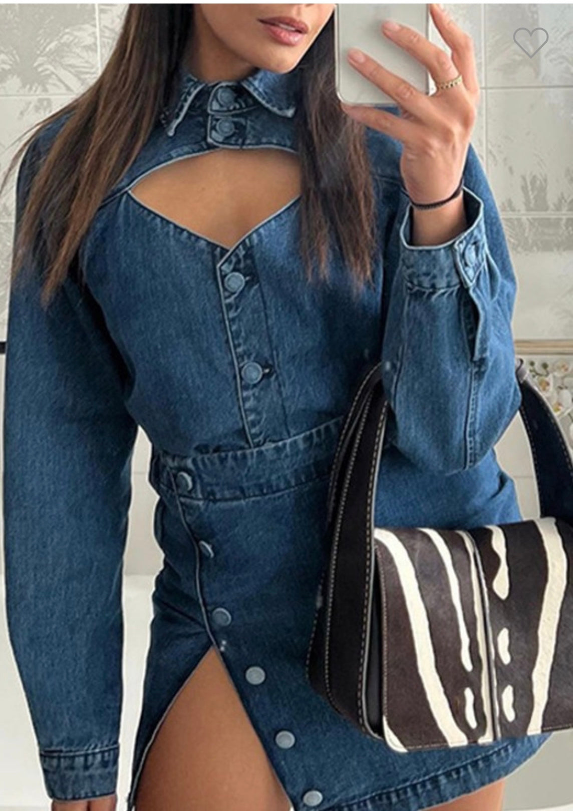 Denim CutOut Dress