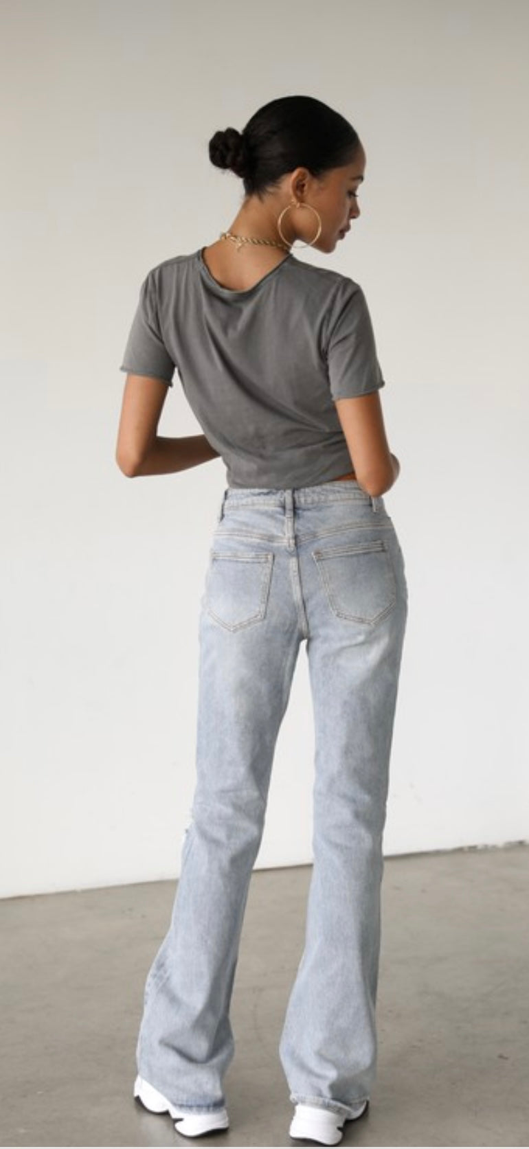 Light Wash Flare Jeans
