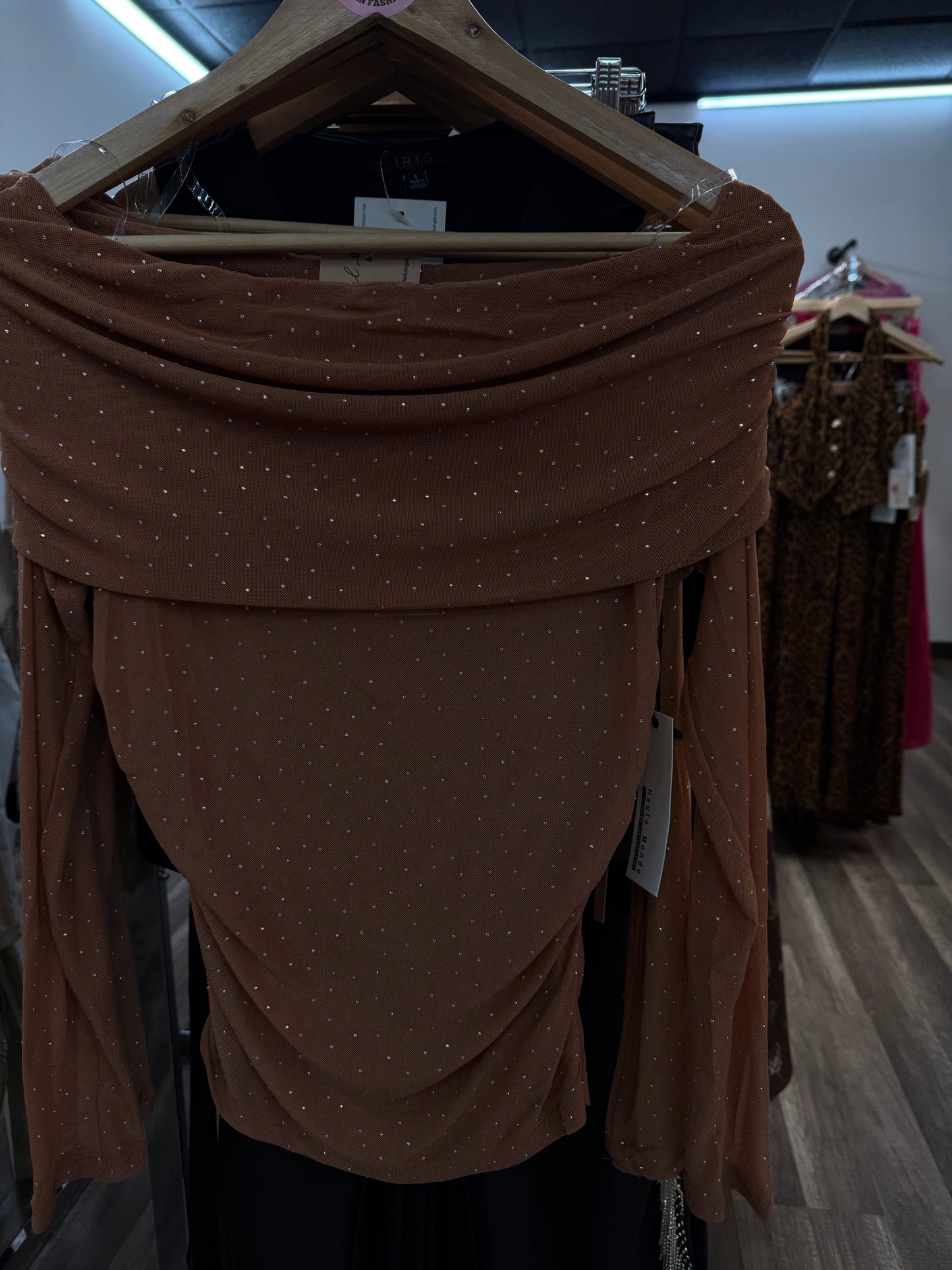 Embellished Rhinestone Top