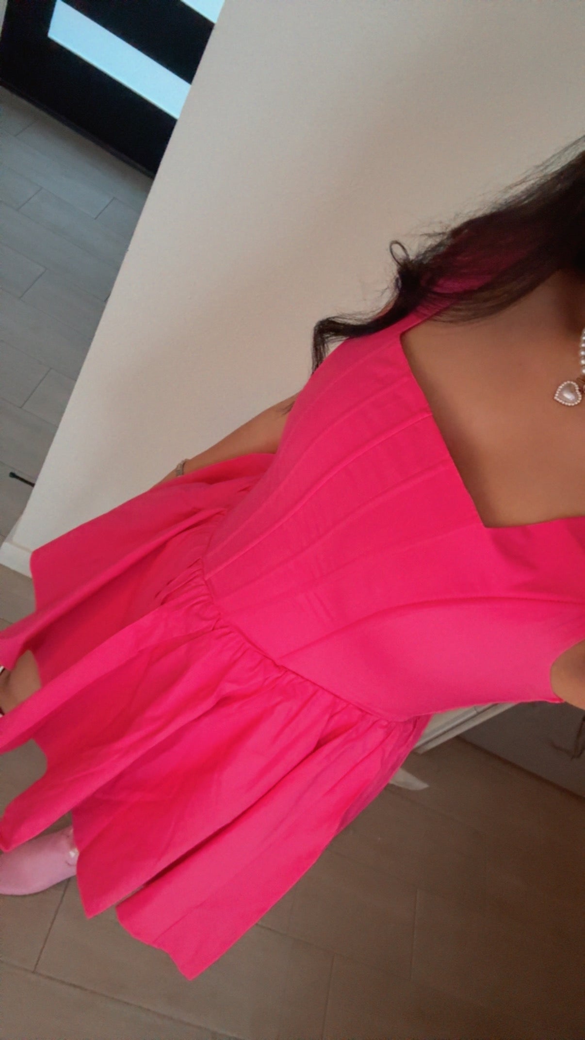 Pink Flowy Dress
