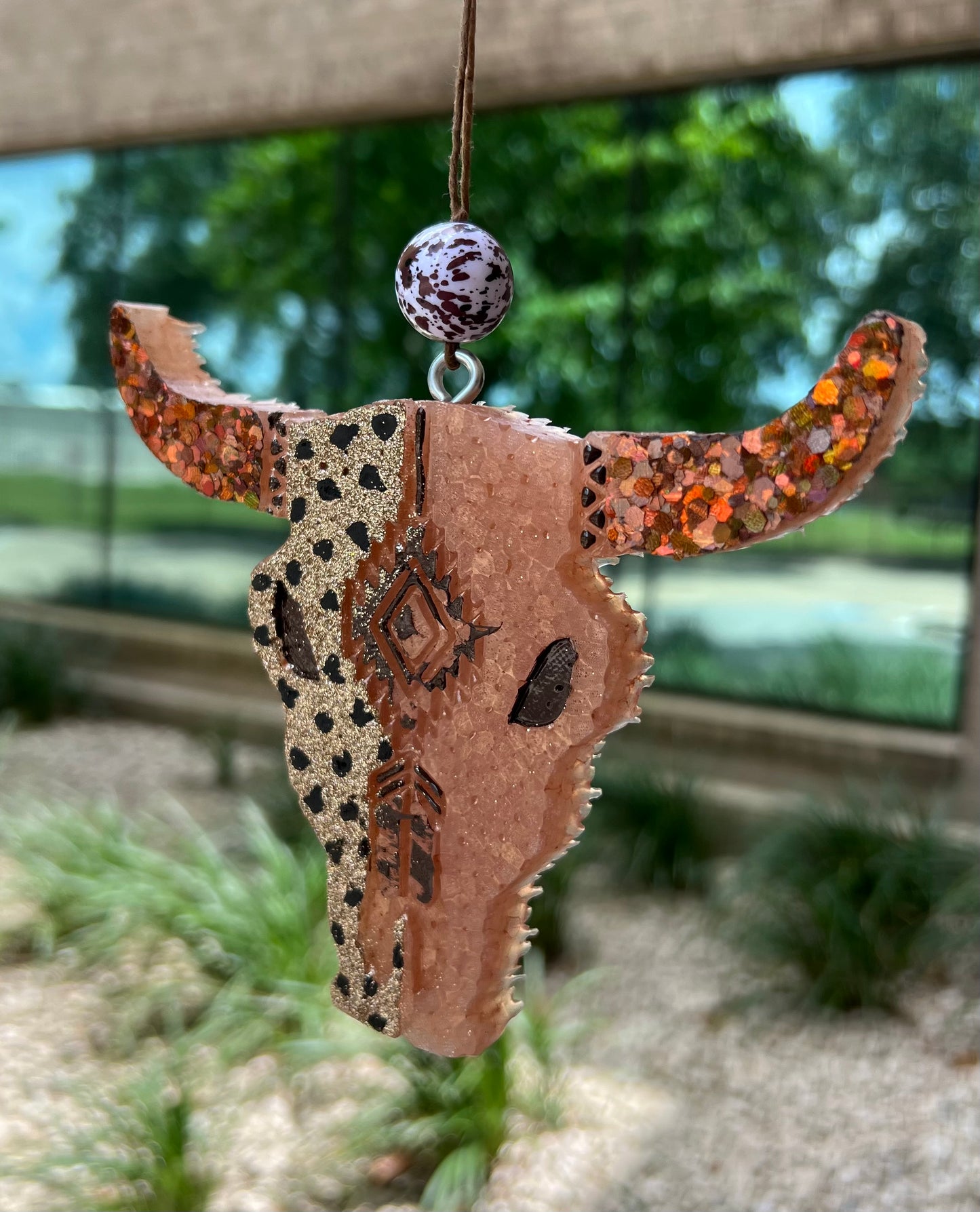 Brown Longhorn Car Freeshie