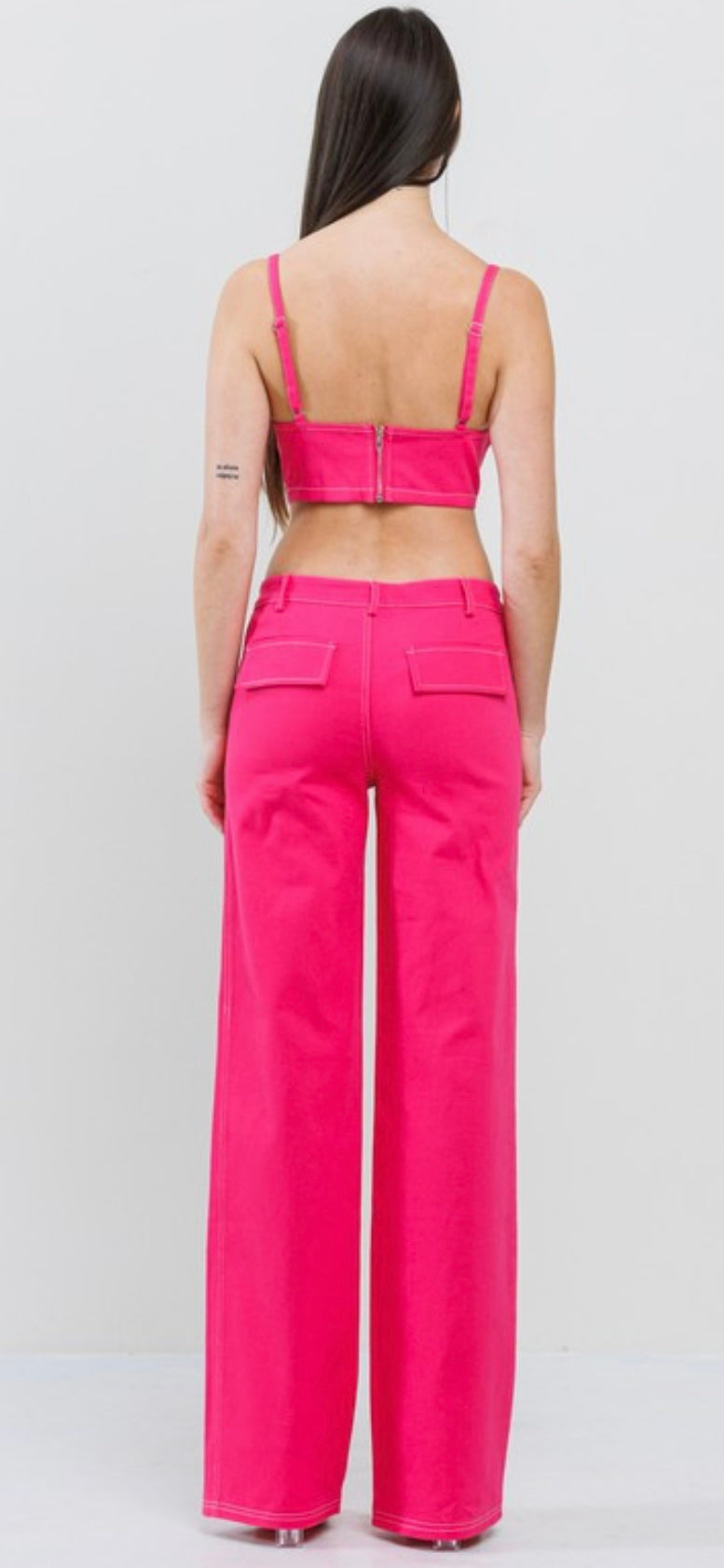 Heart front bodysuit and Pant Set