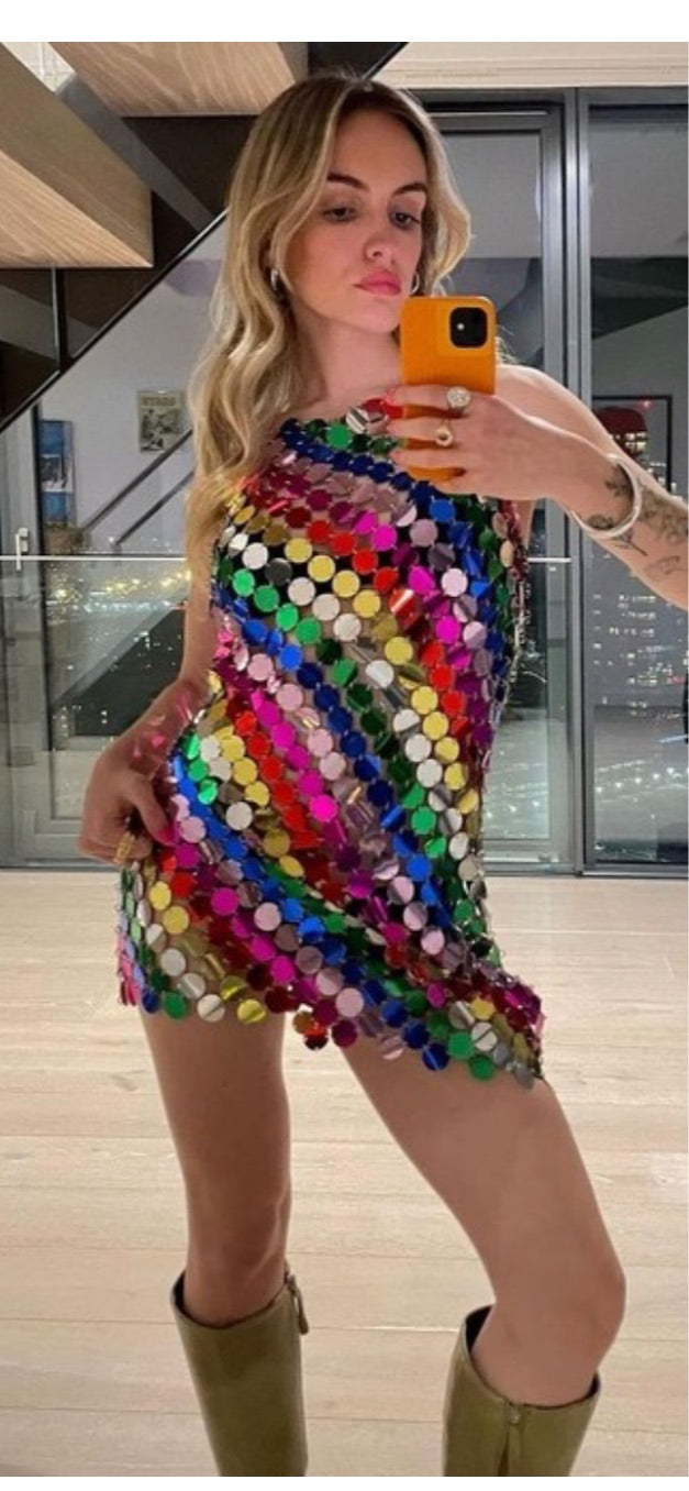 Disco Rainbow Dress