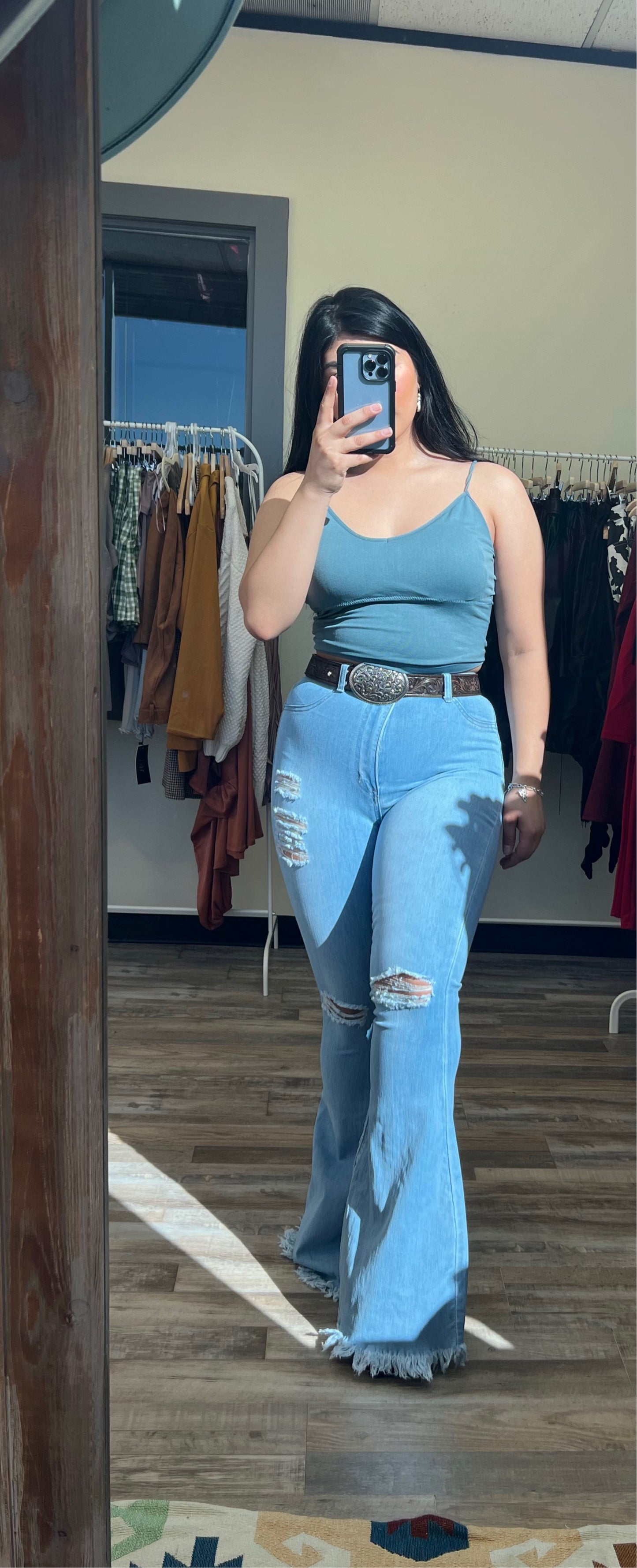 Flare Denim Jeans ( regular + plus size )