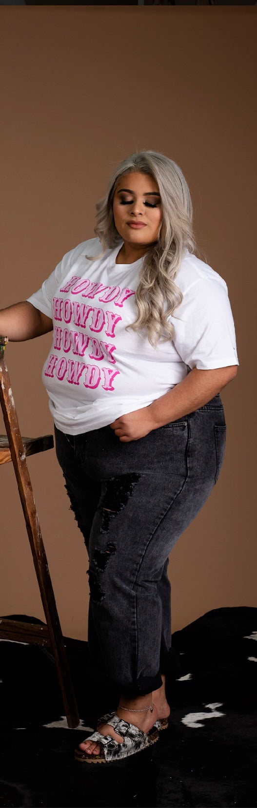 PLUS SIZE HOWDY TSHIRT
