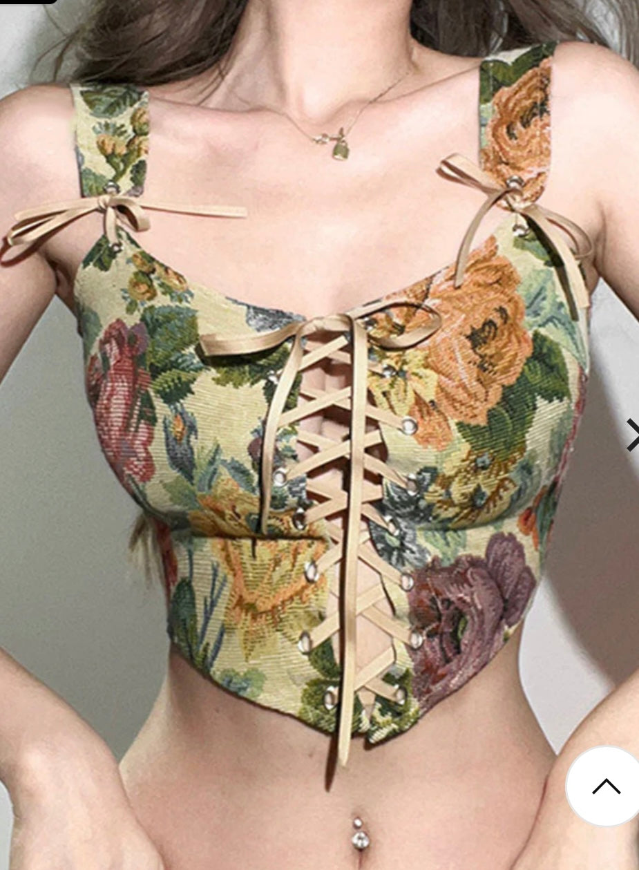 Floral Corset top