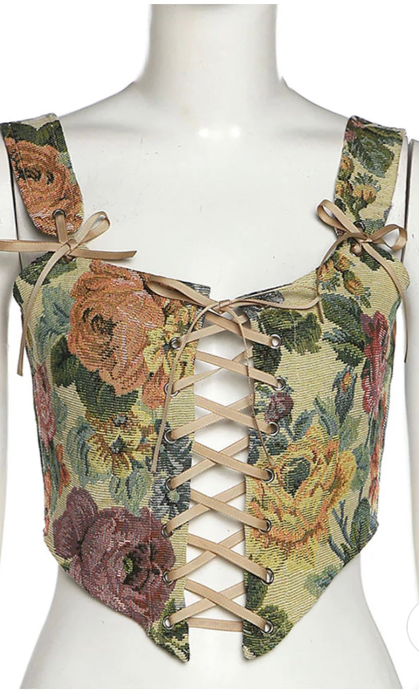 Floral Corset top