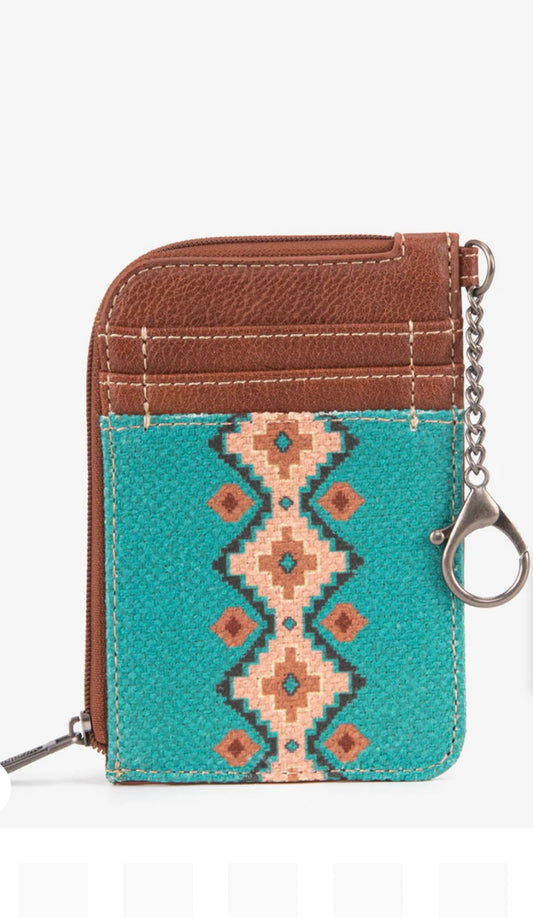 Turquoise Wrangler ZipCard wallet