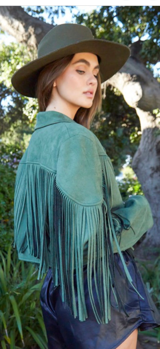 Fringe Suede Jacket