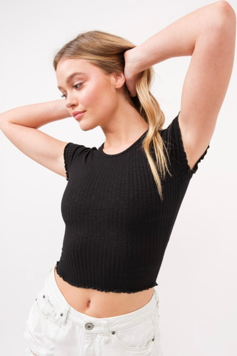 Round neck Basic Top