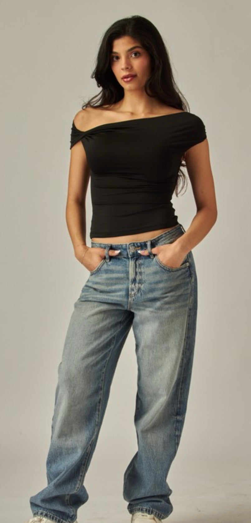 Double Layer off the shoulder Top