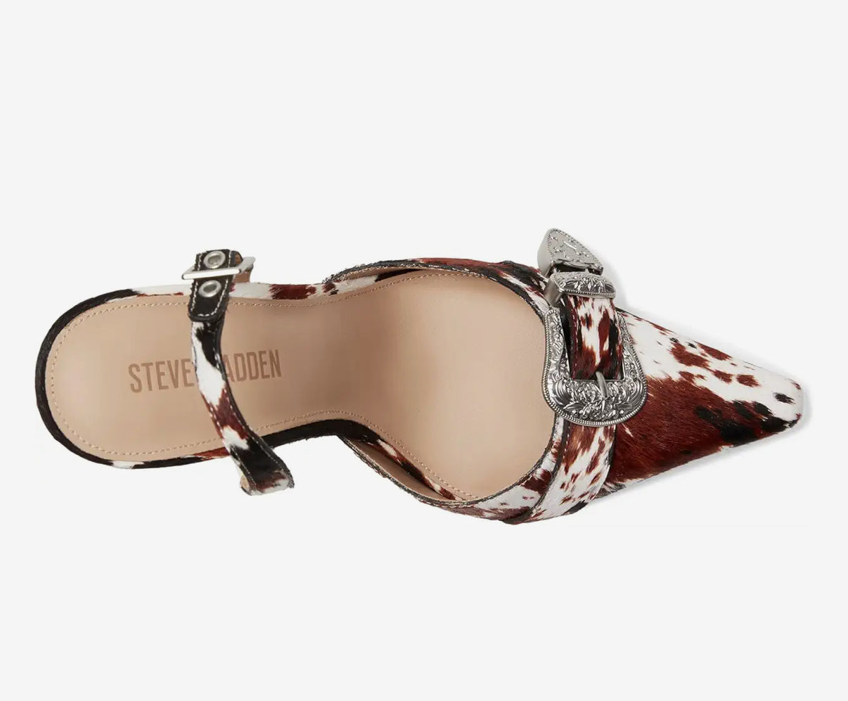 Steve Madden Delilah Western Cowprint Heel