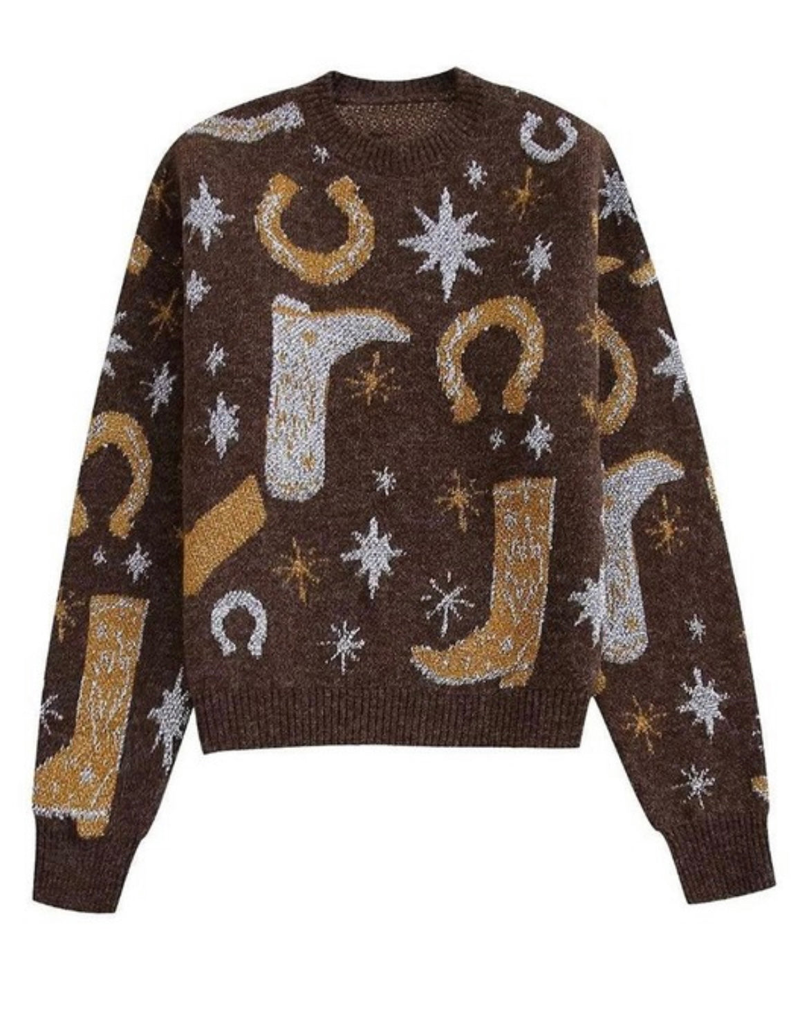 Brown Vaquerita Heavy Sweater