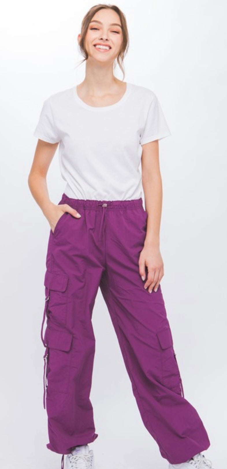 Violet cargo pants