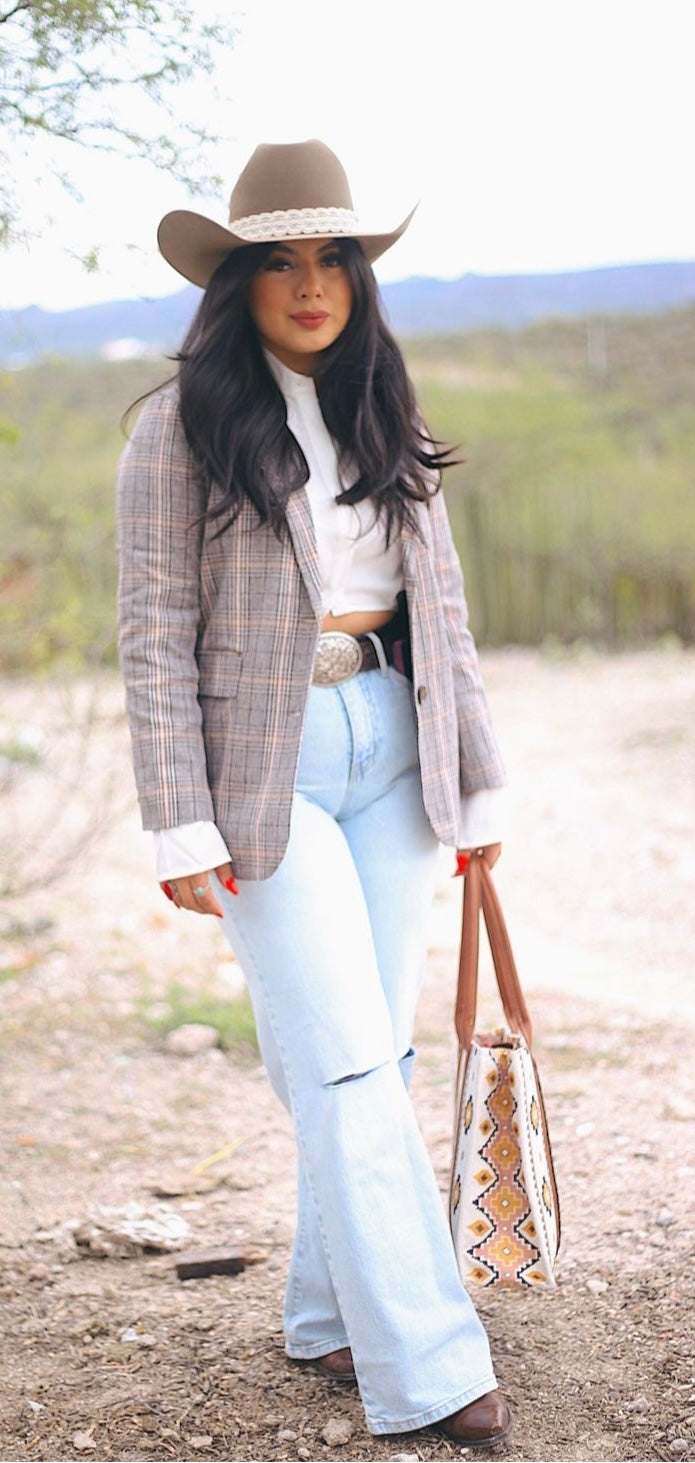 Plaid Blazer