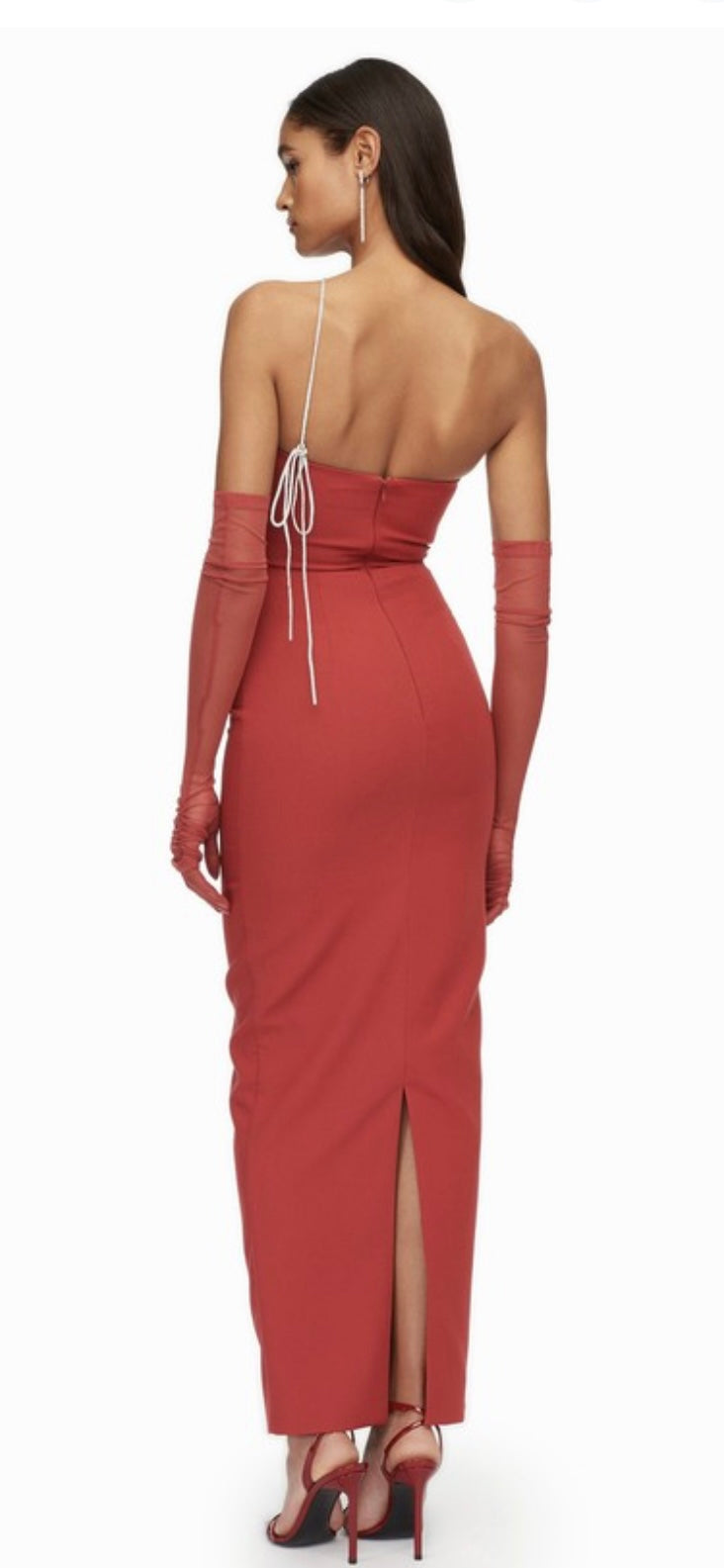 Crystal Cutout Maxi Dress