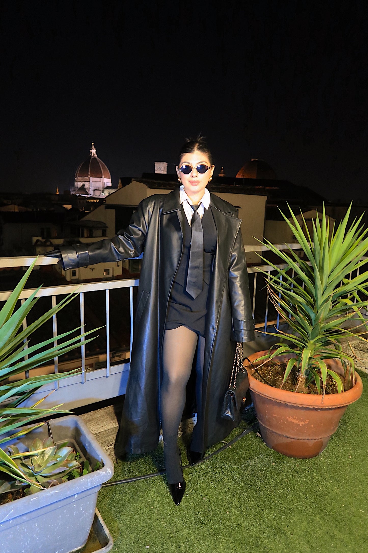 Black Vest with Skirt Set