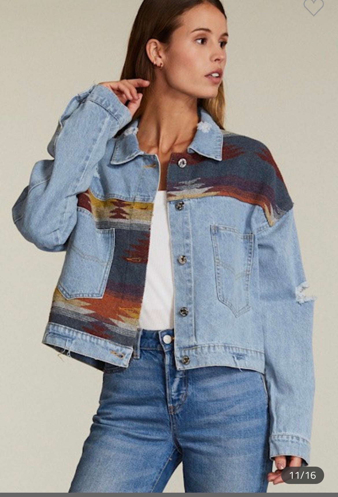 La Azteca Denim Jacket