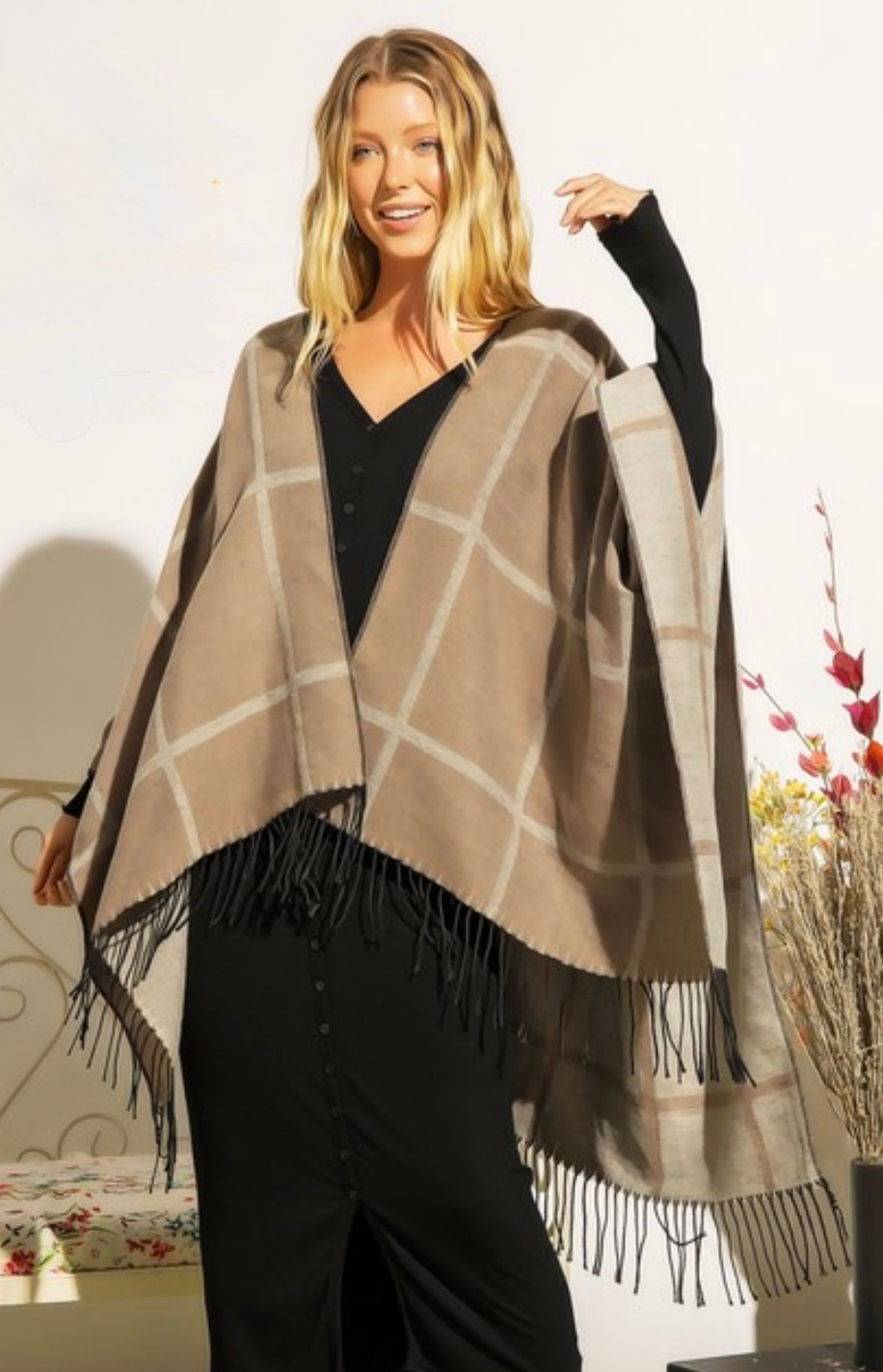 One size Poncho Shawl