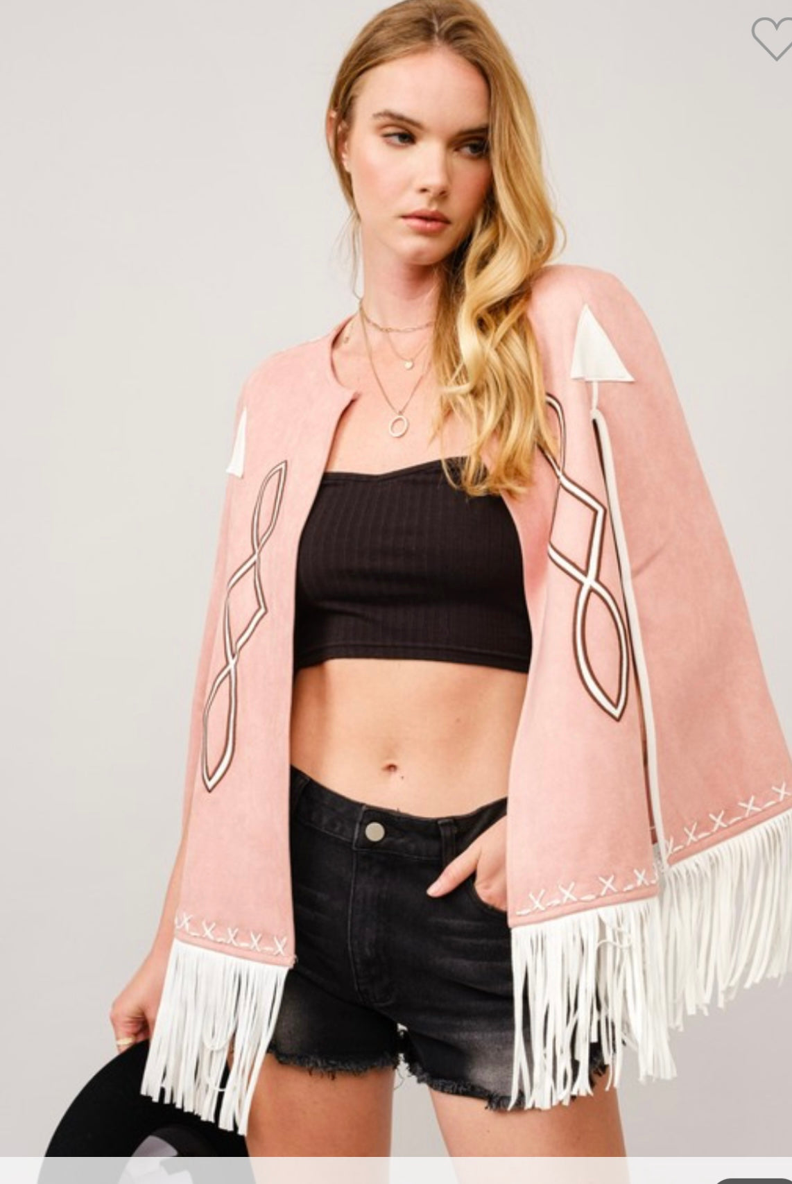 Preorder Embroidered Open Cape