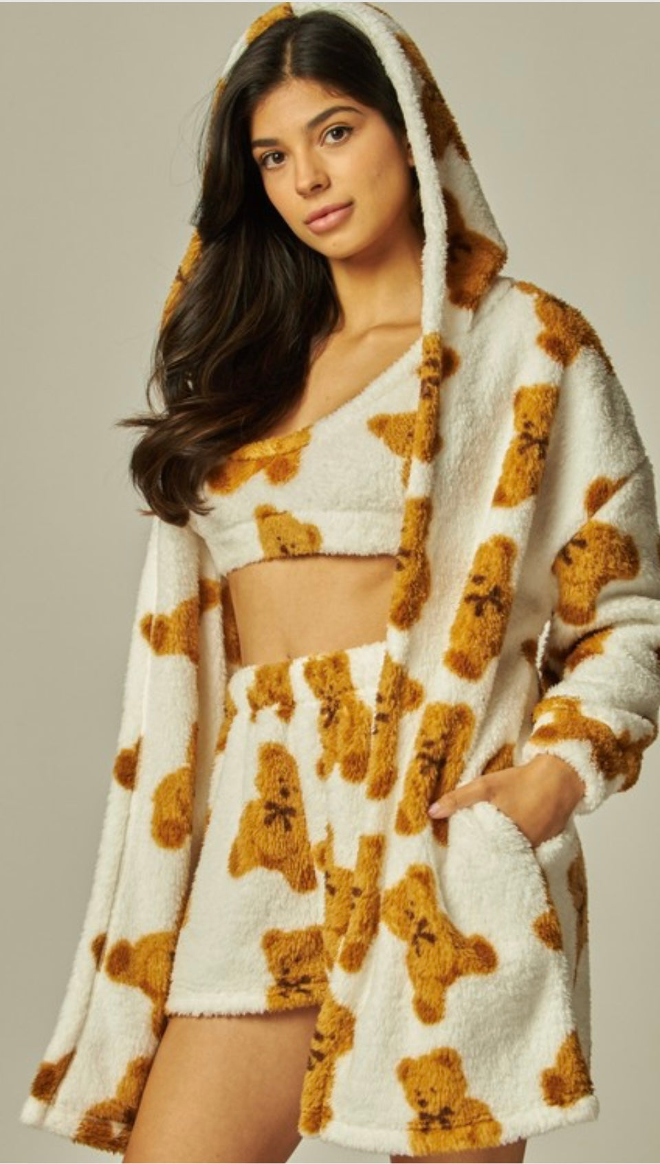 Teddy Bear 3 piece Pajama Set