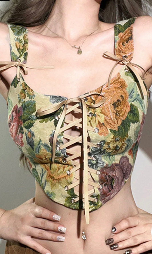 Floral Corset top