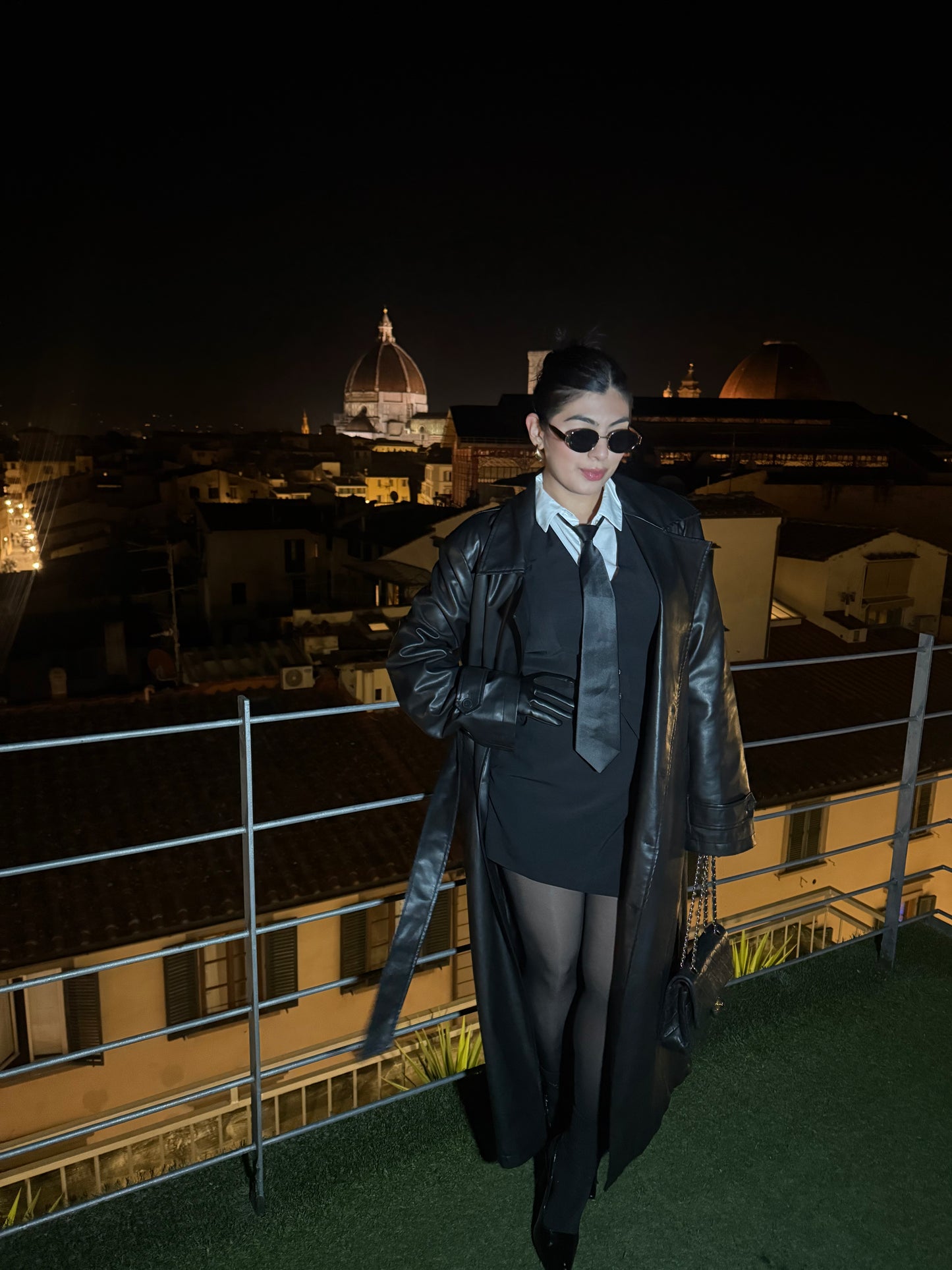 Black Vest with Skirt Set