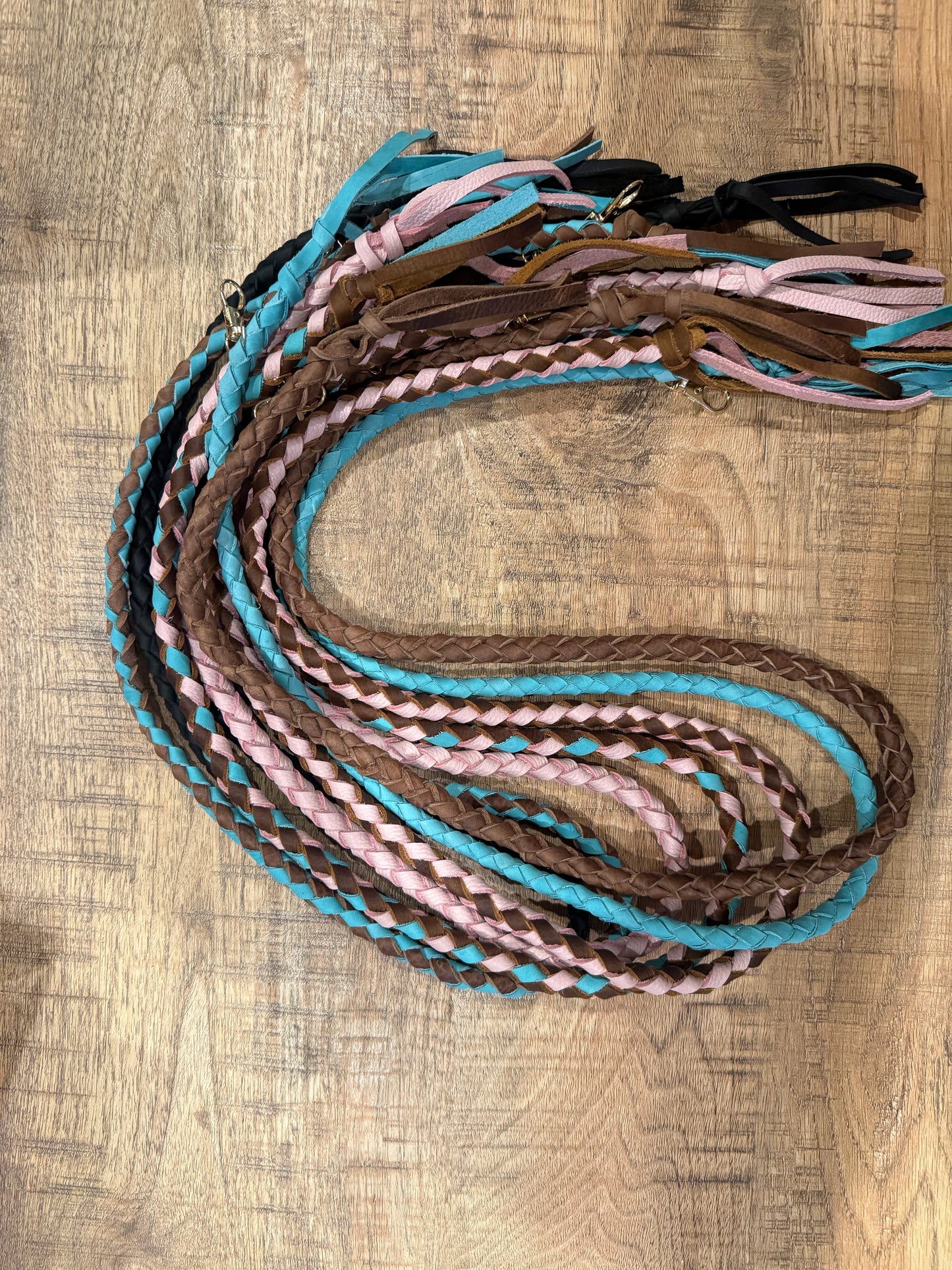 Long Handmade Braided Leather Strap Louis Vuitton