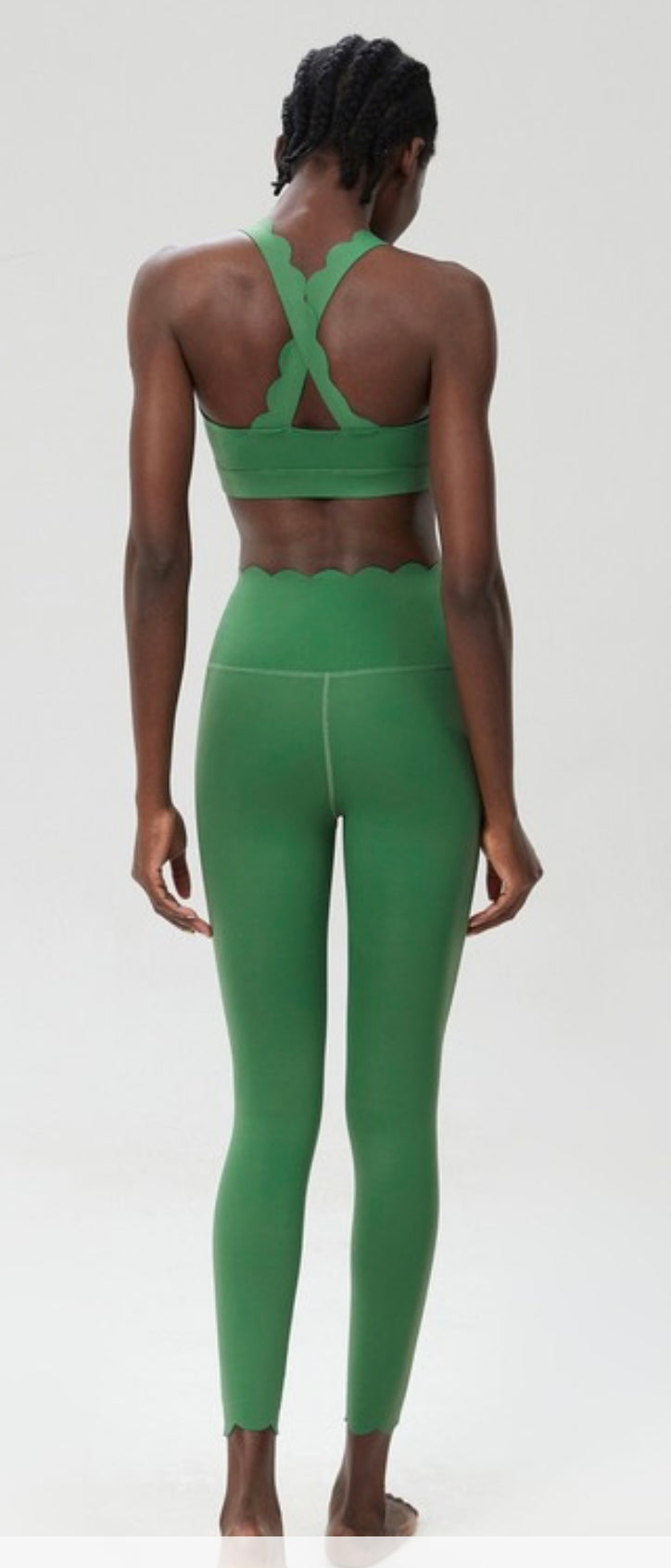 PREORDER Scalloped sports bra and Leggings Set