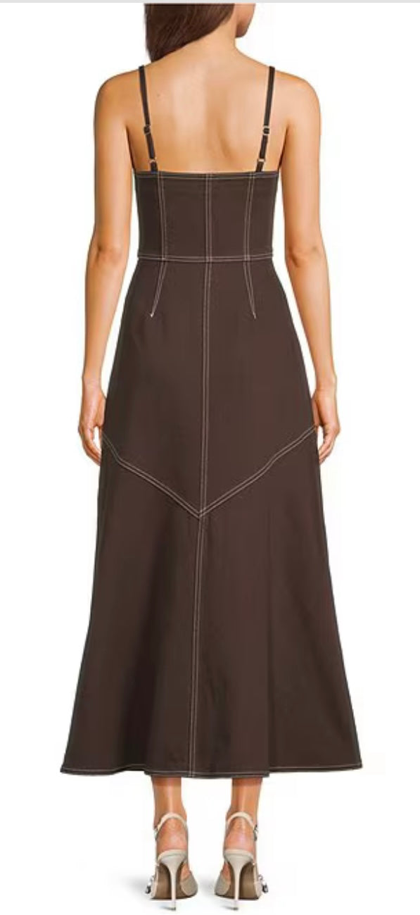 Embroidered Detailed midi dress