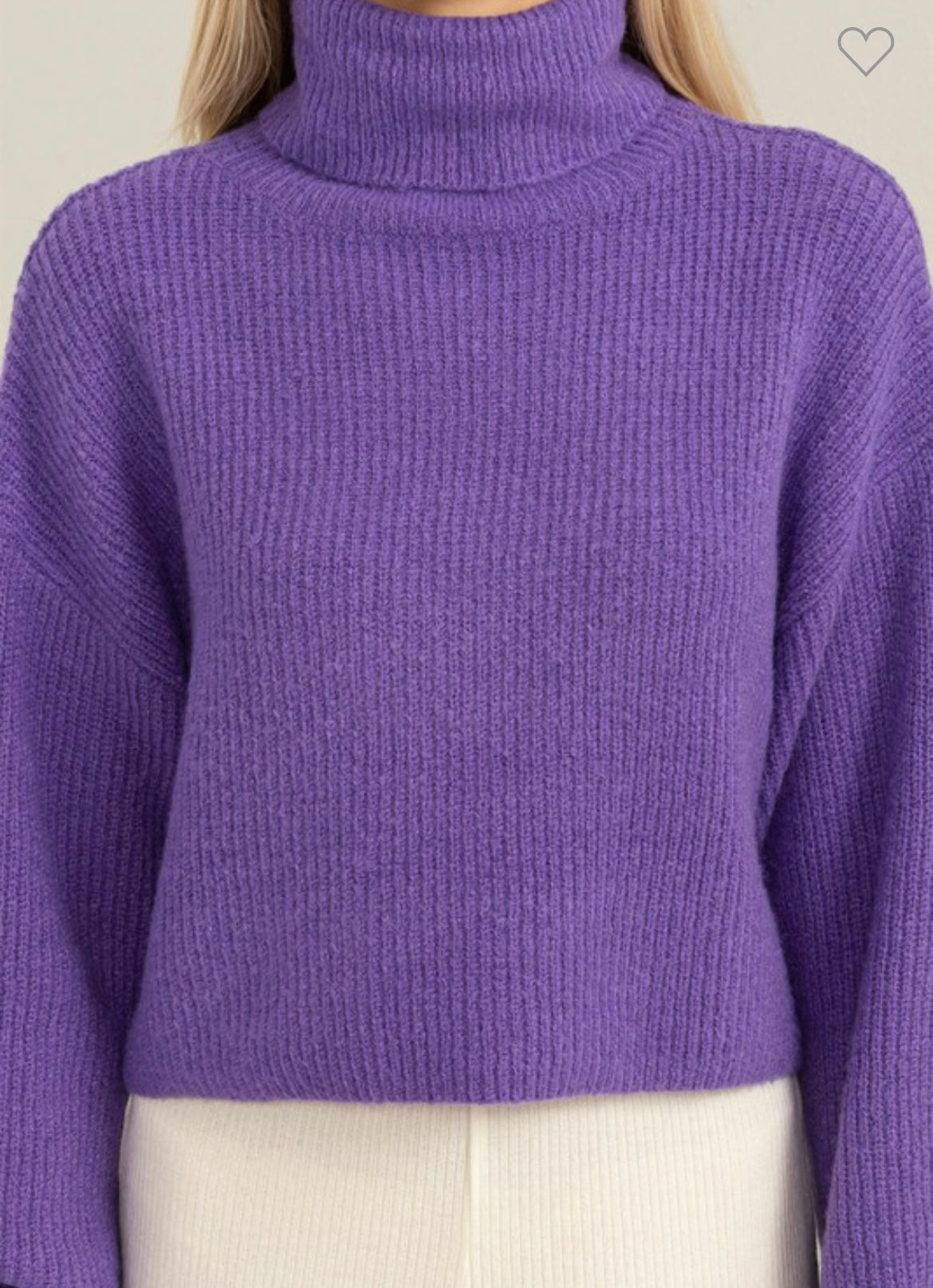 Wisteria Turtle Neck Top