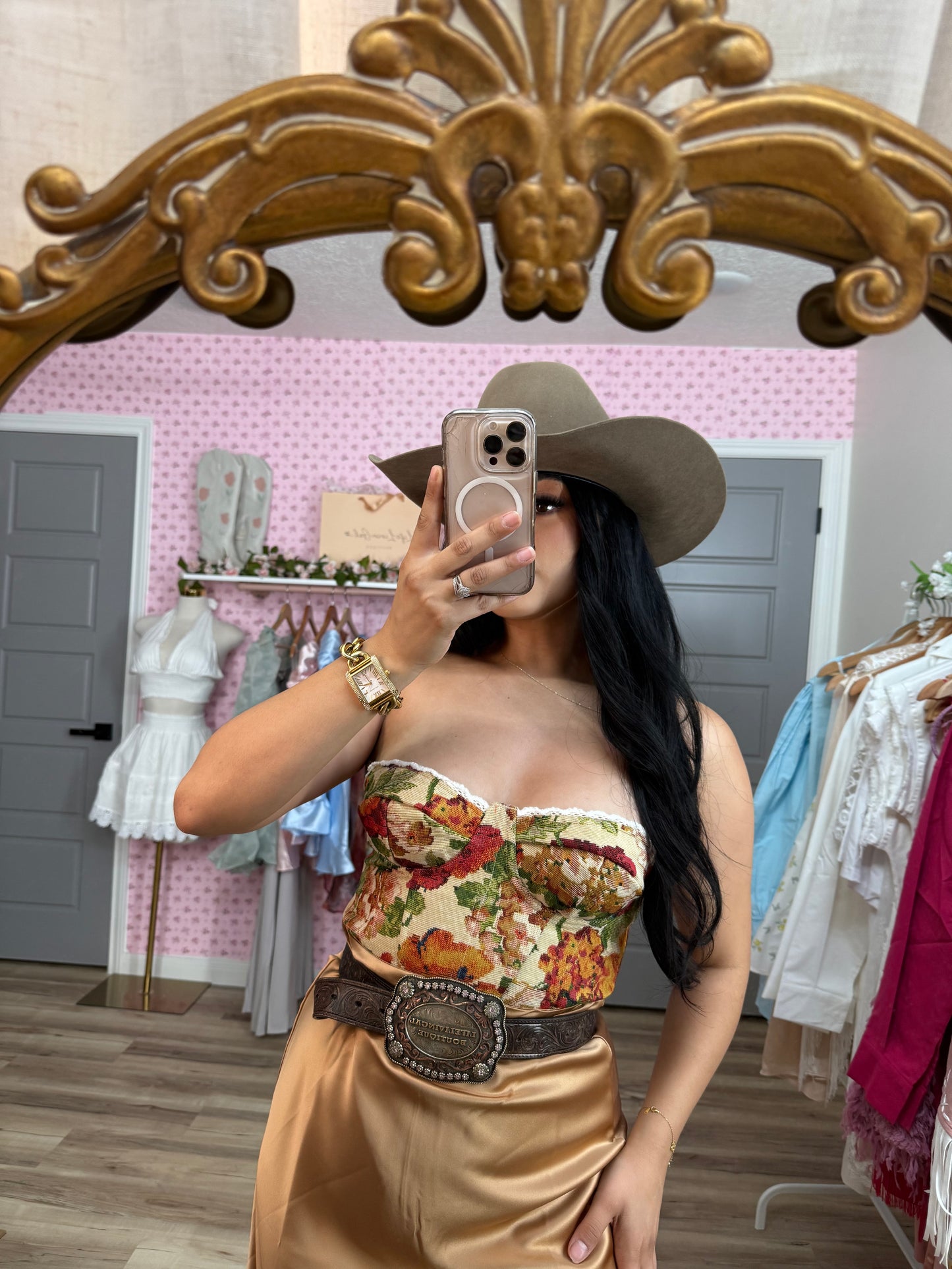 Floral Corset Top