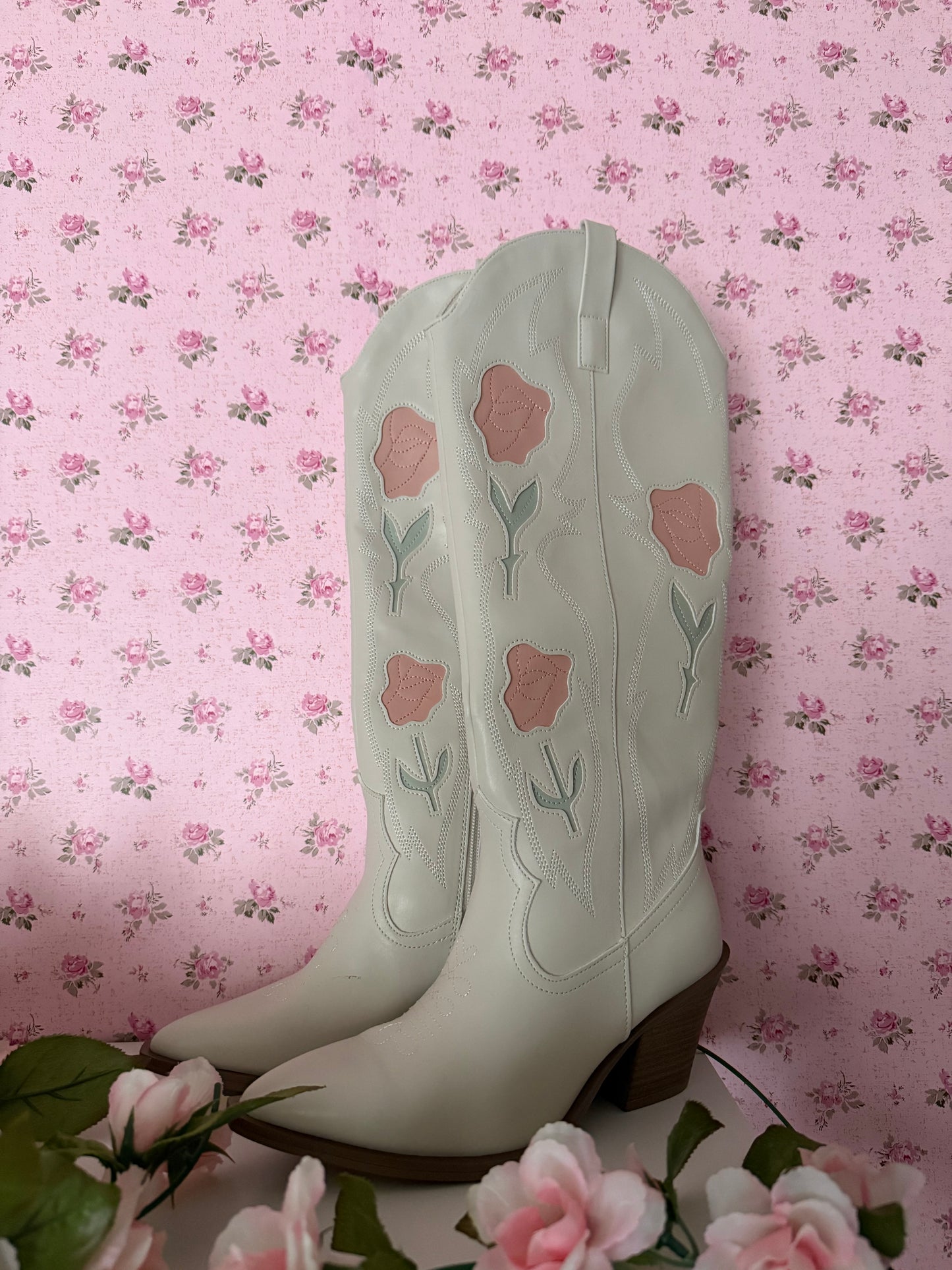 Flower Cowgirl Boots