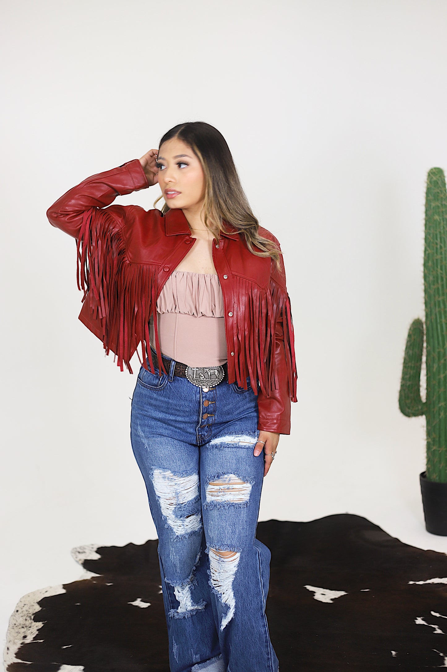 Fringe Leather Jacket