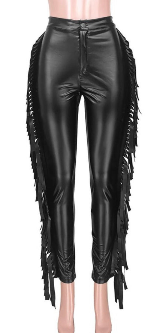 Fringe high waisted Pants