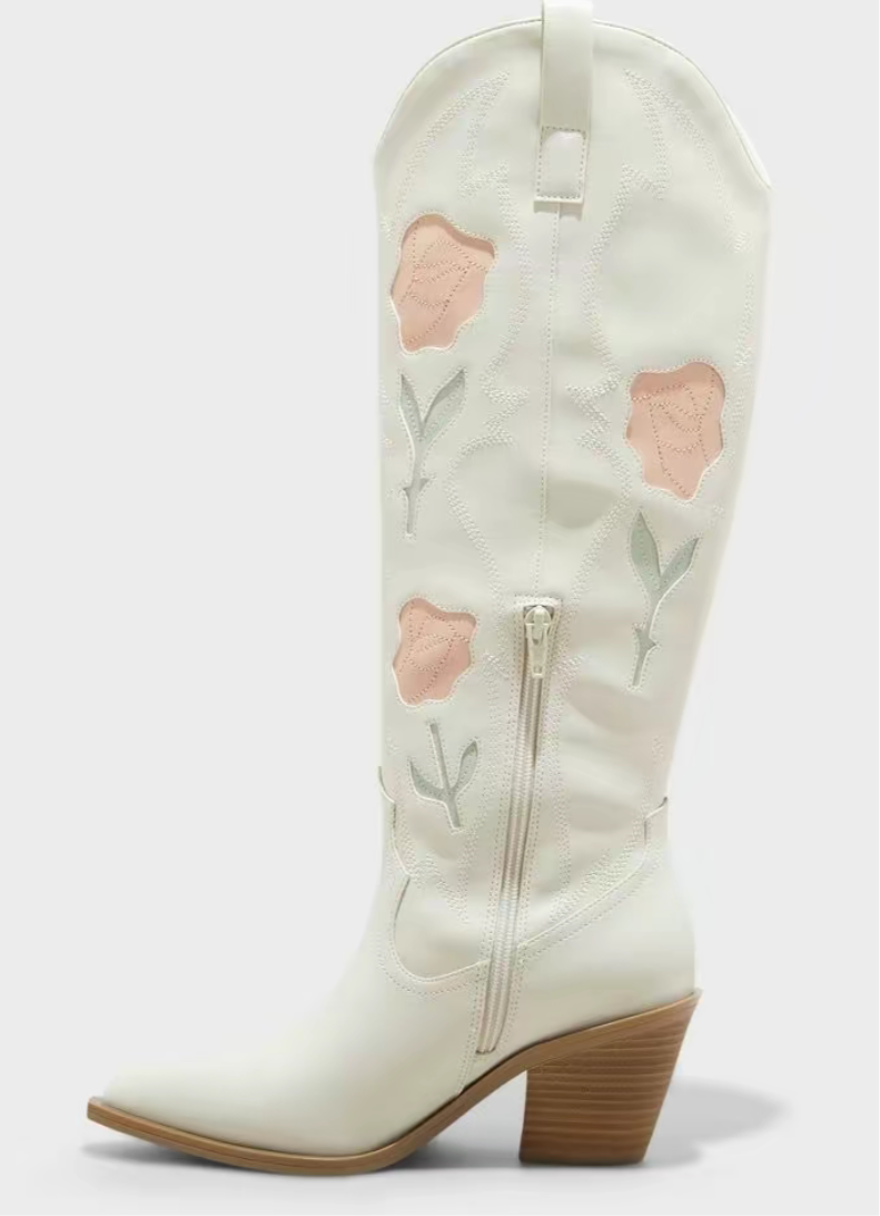 Flower Cowgirl Boots