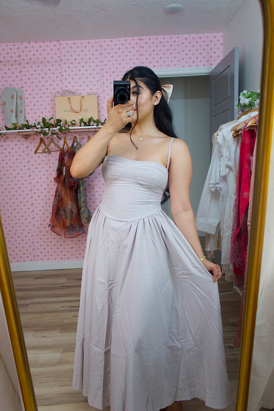 Flare prarie midi dress